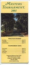 Masters Golf Tournament Information Brochure 4/2000-schedules-event details-FN - £26.05 GBP