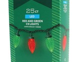 C9 C-9 Christmas LED Holiday Living 25 Ct Red and Green 12-Ft Connect to... - £12.73 GBP