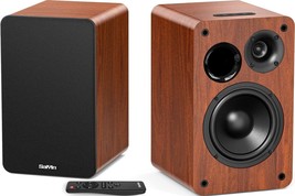 Saiyin Bluetooth Bookshelf Speakers For Record Player, Powered Studio Mo... - £89.85 GBP