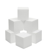 6 Pack Foam Cube Squares For Crafts - Polystyrene Blocks For Diy, Floral... - £26.74 GBP