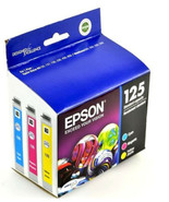 NEW SEALED Epson 125 Standard capacity Color Multi-Pack CMY Ink Cartridges - £16.88 GBP