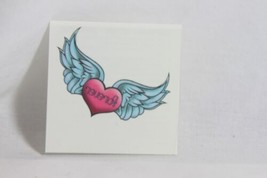 Temporary Tattoo (new) WINGED FOREVER HEART - £3.50 GBP