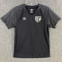 Umbro FC Manchester T-Shirt Men&#39;s Medium Short Sleeve 100% Polyester Bla... - €18,75 EUR