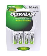 ULTRALAST ULN423AASL 2/3AA Rechargeable Battery - NICAD 1.25V 400mAh, Co... - $18.81