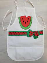 Girls Personalized Apron. Gifts For Kids. Girls Chef Apron.Girls Melon A... - $16.95