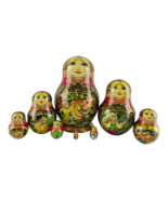 Nesting Dolls 6.6&quot; 8 Piece, Tsar Saltan Fire Fairytale Set Russian Matry... - $290.24