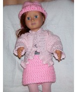 Handmade American Girl Hat and Skirt, Crochet, 18 Inch Doll - £11.97 GBP