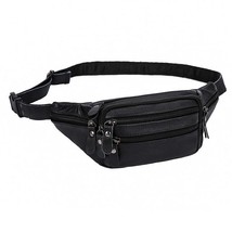 20pcs/lot Fashion Men Genuine Leather Fanny Bag for Phone Pouch Male Leather Mes - £42.10 GBP