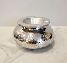 Moroccan Artisanal Ashtray Hand Hammered Aluminium Non Rusting With Lid 3&quot;x 5&quot; - £25.44 GBP