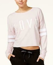 Material Girl Active Juniors Love Graphic Sweatshirt,Size Small/Pink - $15.99