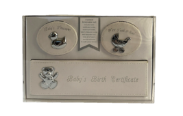 Baby Boy Keepsake 4 Piece Keepsake Box Set with Birth Certificate Storag... - £21.73 GBP