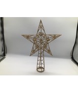 Bethlehem Glitter Gold Star Christmas tree topper 17&quot; tall x12&quot; wide - €16,94 EUR