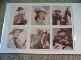 RARE Uncut Sheet of 6 Vintage 1930s Hollywood Actor Actress Cards - £66.48 GBP