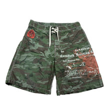 Ralph Lauren Polo Swim Trunks Men 32 Green Camo Camouflage Board Shorts No Liner - £22.16 GBP