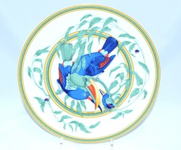 Hermes Toucan Dinner Plate 27 cm porcelain green bird dinnerware 10.6&quot; M23 - £324.81 GBP
