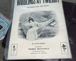 1909 Kansas City, Kansas sheet music WARBLINGS AT TWILIGHT - $9.90