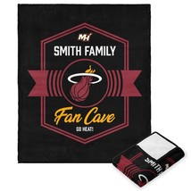 NBA Miami Heat Dominion Personalized Silk Touch Throw Blanket 50X60 - £44.76 GBP