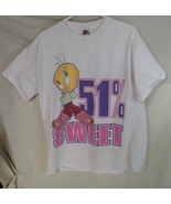 Vintage DOUBLED SIDED HUGE GRAPHIC Tweety Bird T-Shirt Large  Looney Tunes - $20.55 CAD
