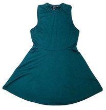 Forever 21 Solid Teal Sleeveless Dress Juniors Size Large - $7.92