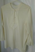 Lounge or Pajama Top Vintage Late Middle to Late 40&#39;s Good Cond. Van Raalte - £26.30 GBP