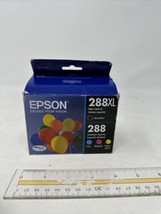 Epson 288XL Black & 288 Cyan, Magenta, Yellow Genuine Cartridges - Sealed - $31.56