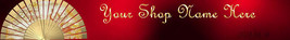 Red and Gold  elegant custom made banner R&amp;G - $7.00