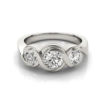 Sona Simulated Diamond Ring Engagement Fine Ring for Women Female Classic Vintag - £40.50 GBP