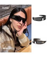 Ruiao 2025 Y2K Luxury Retro Wraparound Sunglasses - €37,38 EUR