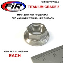 Titanium Hex Nut M14x1.5mm Ktm Husqvarna 77204087000 Sx Sxf Xc Xcf Tc Tx Fx - £9.56 GBP
