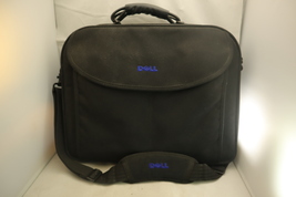 Genuine Dell Black Canvas 17x13 Carry Storage Shoulder Laptop Bag - $10.15