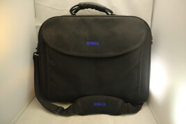 Genuine Dell Black Canvas 17x13 Carry Storage Shoulder Laptop Bag - $192.38 MXN