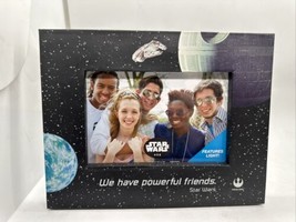 Hallmark Star Wars Picture Frame &quot;We Have Powerful Friends&quot; 2012 4x6 w/ Lights - £27.68 GBP