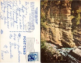 New York Ausable Chasm Table Rock Boat Ride Posted to NY in 1970 VTG Postcard - £7.37 GBP