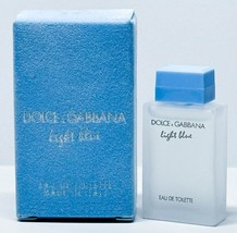LIGHT BLUE * Dolce &amp; Gabbana 0.15 oz / 4.5 ml Miniature EDT Women Perfume Splash - £14.63 GBP