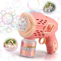 Bubble Machine For Kids Girls - Automatic Bubble Gun With Colorful Light... - £27.51 GBP