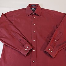 Stafford Wrinkle Free Men's Long Sleeve Casual Button Up Red Shirt Size 16 34-35 image 6