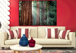 Redwood forest Wall art canvas Tree print Nature home art California art - $67.00