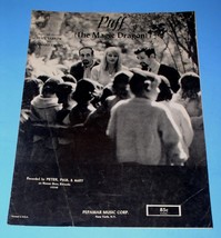 Peter Paul and Mary Sheet Music Puff The Magic Vintage 1963 Pepamar Music Corp. - £39.61 GBP