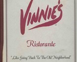 Vinnies Restaurante Menu Costa Mesa Placentia Laguna Hills California  - $21.78