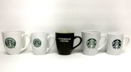 Starbucks Coffee Company Mixed Lot (5) Classic Mermaid White Brown CUPS/MUGS - £43.50 GBP