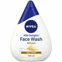 NIVEA Face Wash, Milk Delights Fine Gramflour(Oily Skin), 100ml - £13.71 GBP