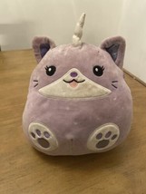 Squishmallows Unicorn Soft Plush Toy Hearts Purple Pink Kellytoy  - £8.70 GBP