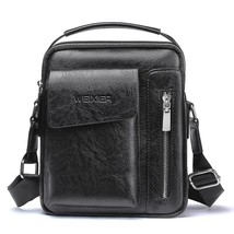 Men bag  new fashion  leather messenger bag men vintage casual men shoulder bags - £57.68 GBP