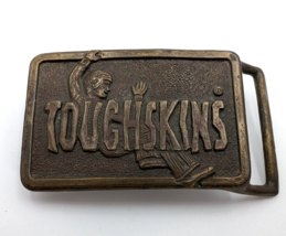 Vtg 1970&#39;s Toughskins Sears Roebuck Kid&#39;s Clothes Brass Belt Buckle - £7.61 GBP