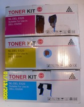Toner Kit -NL-Del E525 For Use Dell E525W 3 Colors  Yellow, Blue, Magenta? - £58.04 GBP