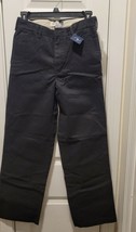 NWT GAP Boy&#39;s GAPShield Black Easy Fit Khaki Dress Pants Size 14 Regular - £42.35 GBP