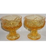Set (2) Mid Century FRANCISCAN / TIFFIN 6 oz Champagnes or Sherbets MADE... - £15.68 GBP