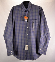 Dockers Mens Classic Fit Plaid LS Shirt Stain Defender M NWT  - $33.66