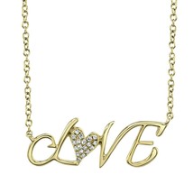 0.30 Carat Round Cut Diamond Women&#39;s Love Heart Pendant 14k Yellow Gold Finish  - £70.12 GBP