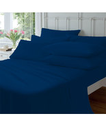 15 &quot; Pocket Blue Sheet Set Egyptian Cotton Bedding 600 TC choose Size - £60.08 GBP